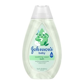 Johnson's Baño de vapor para bebé con aromas relajantes para relajar a los bebés sin desgarros e hipoalergénico, 13.6 onzas líquidas