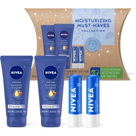 Moisturizing Must-Haves, Hand Cream and Lip Balm 4 Piece Gift Box