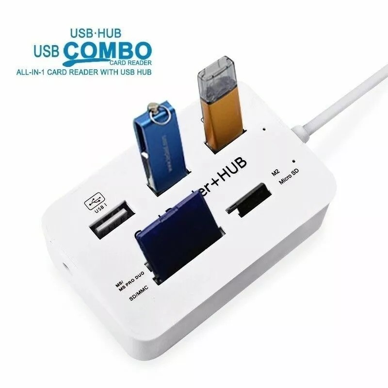 MagicTek Aluminum 3 Port USB 3.0 Hub MS SD M2
