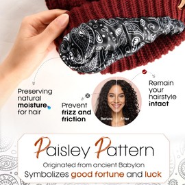 FURTALK Winter Beanie Hat for Women Satin Lined Cable Knit Chunky Slouchy Beanies Skull Warm Cap Aged Brick One Size