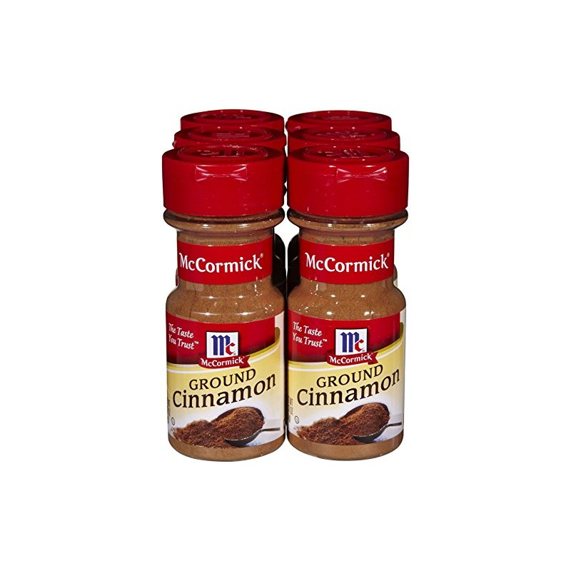 McCormick Ground Cinnamon, 2.37 oz, 6 pk