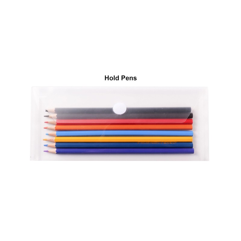 YESSART Clear Plastic Cash Envelopes 3.9 x 7.8 Money Pouch