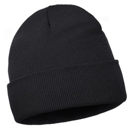 Fsfsdg Beanie for Men Women, Slouchy Knitted Beanie Hats Winter Warm Hat Unisex,Black