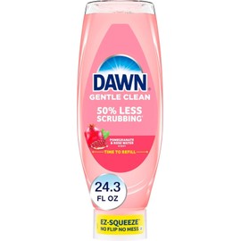 Dawn Gentle Clean EZ-Squeeze Dish Soap, Pomegranate & Rosewater 24.3oz