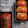 HONGBAKE 4 Pack Meatloaf Pan with Drain Tray, 9 x