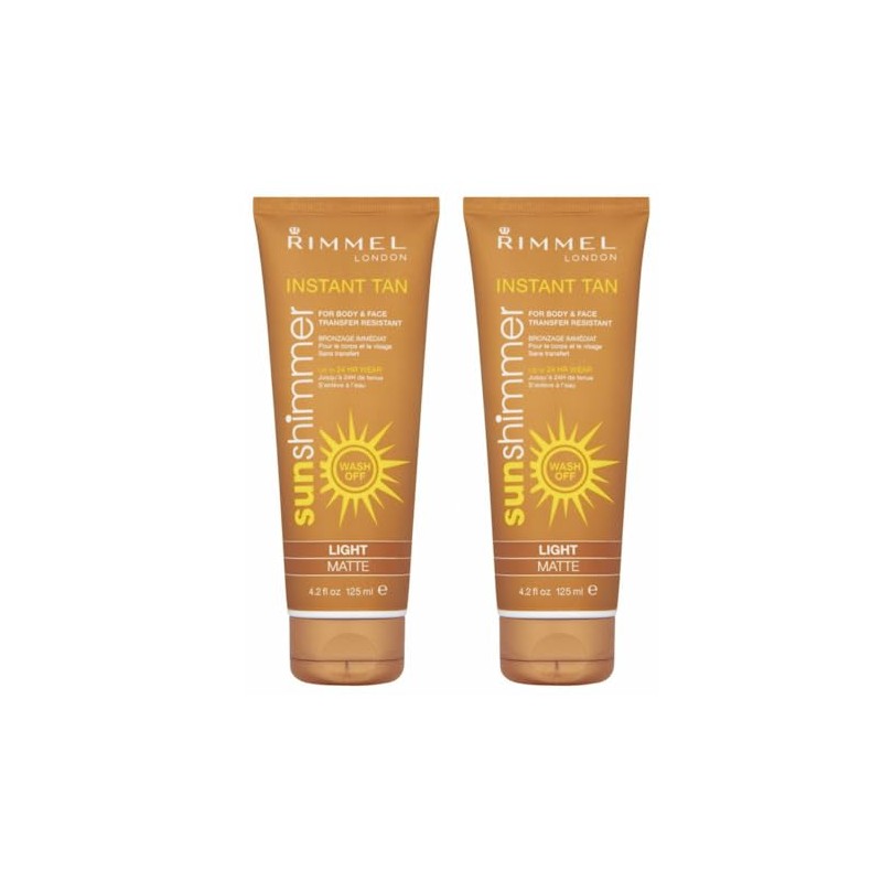 2 x Rimmel London Instant Tan Sun Shimmer Instant Tan