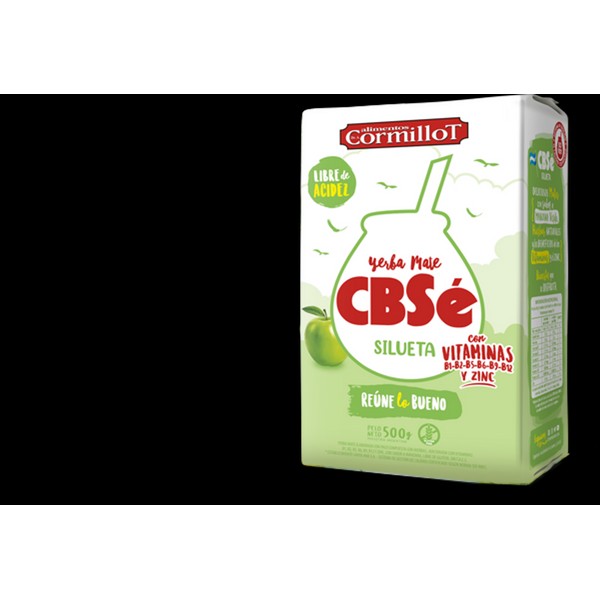 CBSé Yerba Mate Silueta Cormillot Slimming Wholesale Bulk Pack, 500 g / 1.1 lb (12 count per pack)