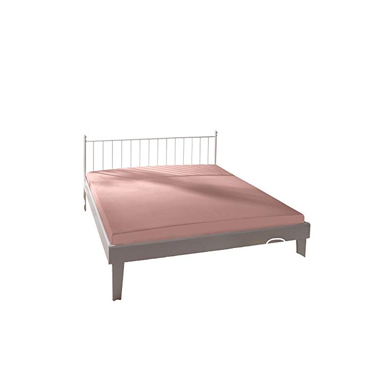 Bassetti P5/746 9235195 Fitted Sheet Plain Pink Cotton/Elastane 180 cm