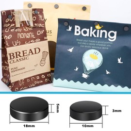 MIN CI Small Magnets Strong, 2 Sizes, Black, Mini Magnets, Pack of 50, 10 x 3 mm, Round Magnets for Magnetic Board, Fridge Magnets, Magnet for Whiteboard, Pin Board, Board Magnets