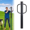 Fence Post Driver, 20LBS Fence Post Driver with Handle, 2.7