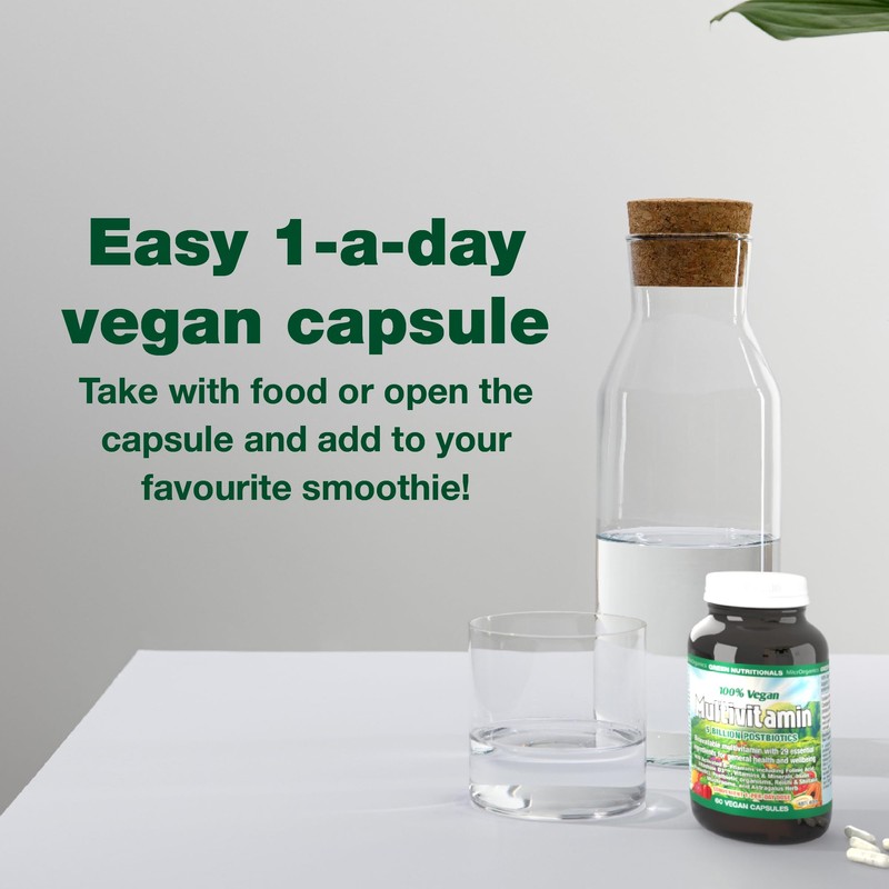 Green Nutritionals 100% Vegan Multivitamin 60 Capsules