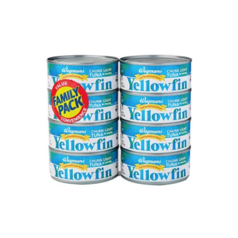 Wegmans Yellowfin Chunk Light Tuna in Water, 6 Oz Family