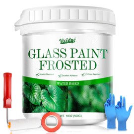 Frosted Glass Spray Paint for Window Privacy - 18oz Frosted Window Film, DIY Glass Privacy Coating for Bathroom, Kitchen, Sliding Doors, Office, Waterproof, Peep-Proof &UV Resistant Anti-Glare