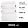 GORILLA GRIP BPA-Free Easy Release Ice Cube Tray for Freezer,