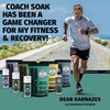 3 Pack Bundle: Coach Soak Recovery Bath Soak, Epsom Salt