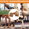 Active Peak® Wooden Push Up Handles - Ergonomic Handstand Grips,