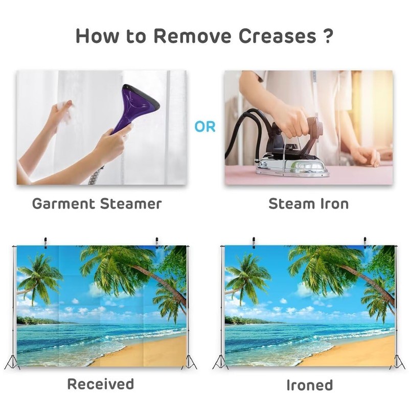 Loccor 5x4ft Fabric BBQ Backdrop Barbecue Tools with Flame Summer