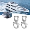 2PCS Snap Shackle 316 Stainless Steel Quick Release High Strength