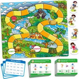 Broytain Forest Fraction Board Game|Math Games for Kids|Fraction Play Games - Gr. 3-4|Educational Learning Board Games for Boys and Girls|Classroom Travel Indoor Outdoor Family Game