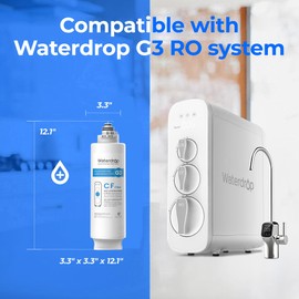 Waterdrop Waterdrop WD-G3-CF Filter, Replacement for WD-G3-W, WD-G3P600 and WD-G3P800-W Reverse Osmosis System, 6-month Lifetime, 2-Pack