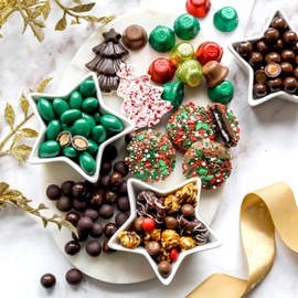 Gift Basket, Gift Tower, Candy Gift Box, Assortment Tray- Men, Women, Children Kids & Families- Chocolate- Bonnie and Pop (Christmas)