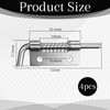 4 Pcs Stainless Steel Flat Pin Hinge Spring Latch, Heavy