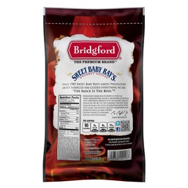 Bridgford Sweet Baby Ray’s Beef Jerky Roasted Garlic 10 oz Pack of 4 - Healthy High Protein Beef Jerky for Your Dietary Preferences - Ready-to-Eat Snacks for On-the-Go Snacking and Busy Lifestyles