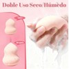 Set de Brochas para Maquillaje 36 piezas Profesional, Estuche, Blanco