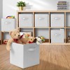 Casafield Set of 6 Collapsible Fabric Cube Storage Bins, White