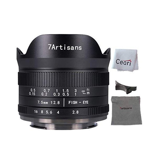 7artisans 7.5mm F2.8 II Fisheye Lens APS-C 190° Ultra Wide