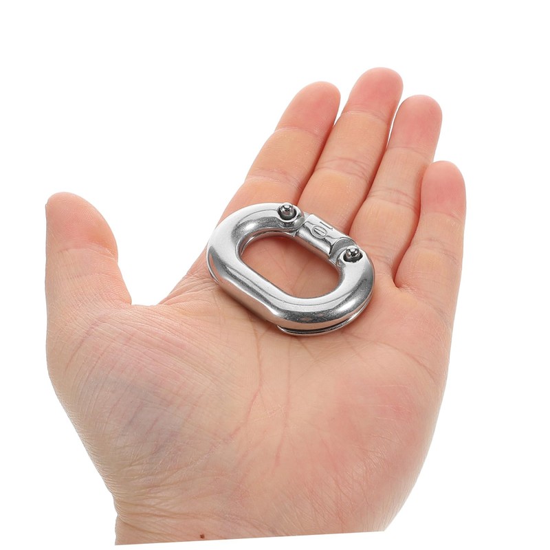 STOBOK Stainless Steel Connector Chain Repair Links Heavy Duty Link