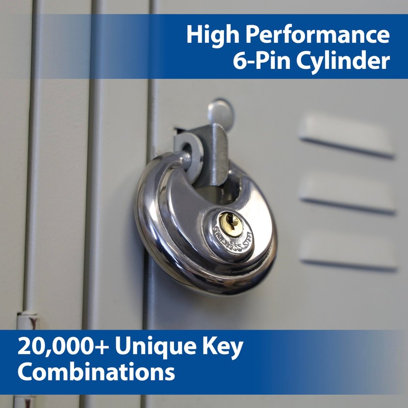 PACLOCK's Disc Padlock PRO™ Series, Stainless Steel, Keyed Alike DL4,