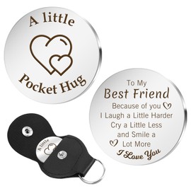 Friendship Gifts for Women, Galentines, Birthday Gifts for Women Friends, Valentines Gifts Pocket Hugs for Friends, Funny Gifts for Friends, Special Friend Gifts, Christmas Presents for Best Friends