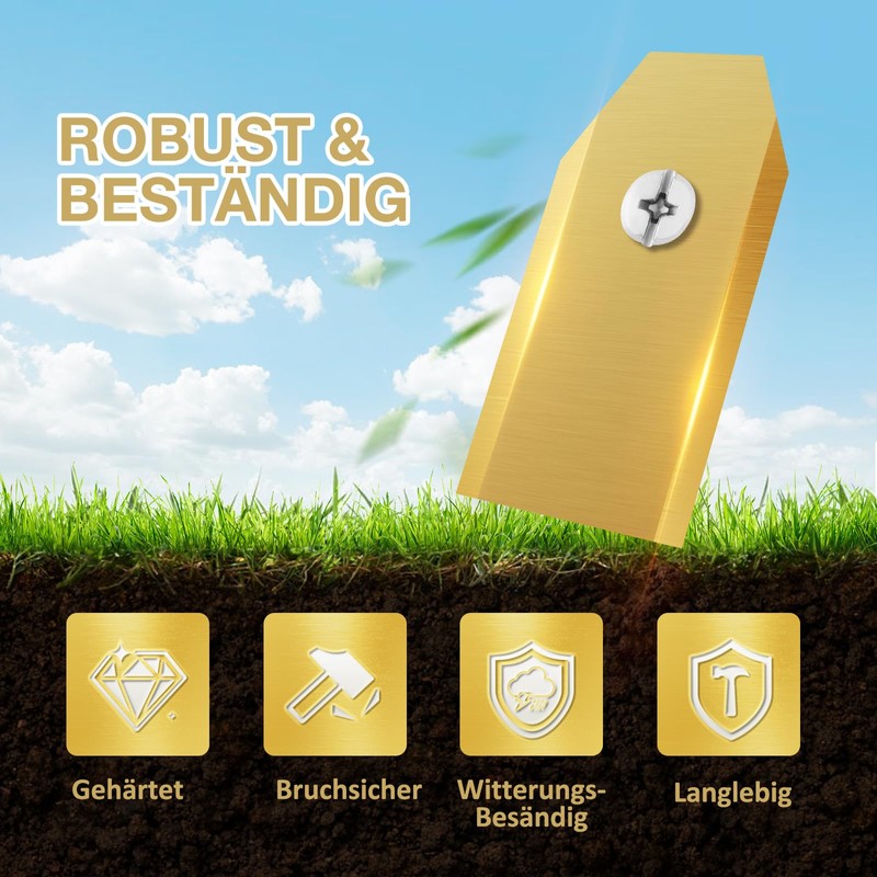 Robotic Lawnmower Blades Titanium, Robotic Lawnmower Blades Compatible with Husqvarna,