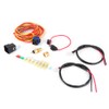 Electric Cooling Fan Wiring Harness Kit Dual Single 165/185 W/Thermostat