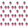 Uniworld NSWG-310P Natural Rubber Back Sewn Gloves, Pink, S