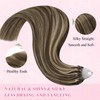YoungSee Micro Ring Hair Extensions Brown 14inch Micro Loop Hair