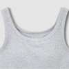 JAJU [JAJU] Women's Cotton Rib Tank Bra Camisole_Melange Grey