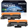 INKCLOUD 2PK TN830XL Black Toner Cartridge High Yield Replacement for Brother TN830 TN-830 TN830XL for HL-L2460DW DCP-L2640DW HL-L2405W HL-L2400D HL-L2480DW MFC-L2820DW MFC-L2820DWXL Broter Printer