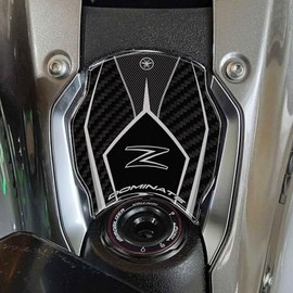 3D Motorcycle Ignition Key Sticker Compatible with Kawasaki Z900 2025 Grey