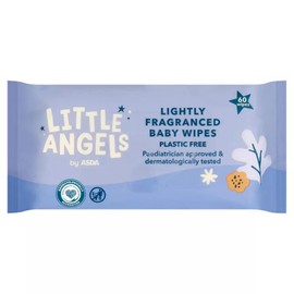 12x ASDA Little Angels Lightly Fragranced Plastic Free Wipes 60 Pack