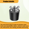 1 Inch Rubber Pool Plug with Stainless Steel Screws for