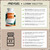 L-lysine tablets 365x - optimally high dose with 2000 mg