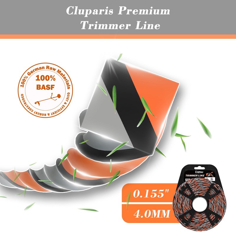 Cluparis 151-Feet Super Heavy Duty Trimmer Line .155-Inch-by-1-Pound Twist Pro