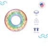 Summer Waves Anillo Salvavidas Inflable Arcoiris, Flotador Anillo PVC para