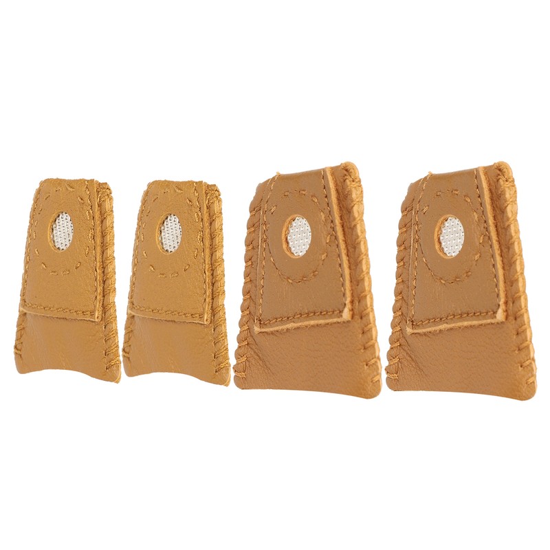 Sewing Finger Sleeve Knitting Thimble Leather Fingertip Protector Embroidery Supplies024