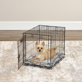 MidWest Homes For Pets Reversible Pet Bed; Machine Washable; Great for Medium Dog Breeds; Spotted Gray; 30"; 40230-FVGYS