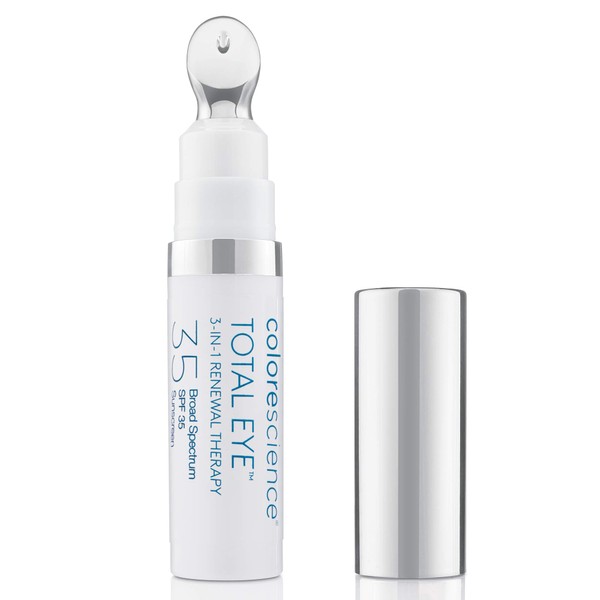 Colorescience Total Eye 3-in-1 Anti-Aging Renewal Therapy for Wrinkles & Dark Circles, SPF 35, Tan