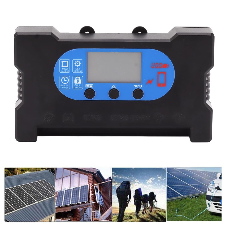 5V Solar Charge Controller Dual USB Ports Fast Charging for