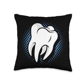 Dentist Tooth Doctor Dental Job Staff Job Health Dentist Fan Throw Pillow